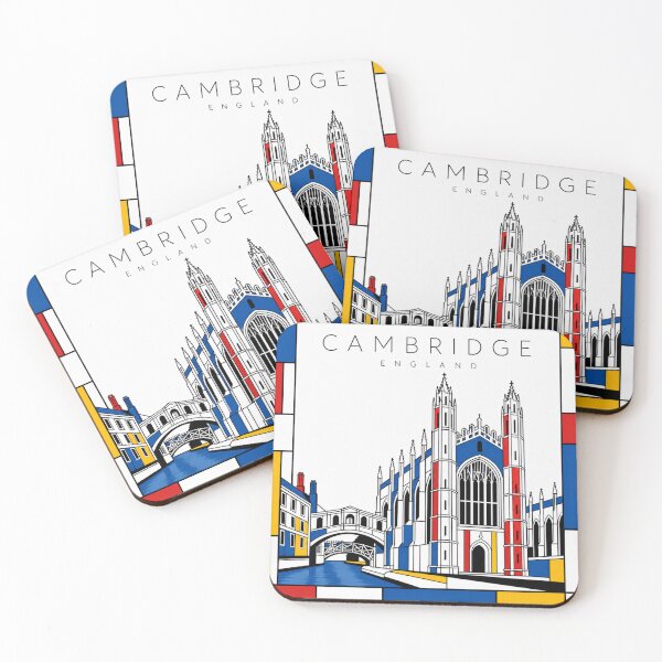Item preview, Cambridge Mondrian style poster 3D designed and sold by CMYKStudio.