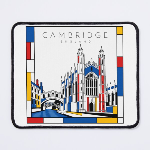 Item preview, Cambridge Mondrian style poster 3D designed and sold by CMYKStudio.