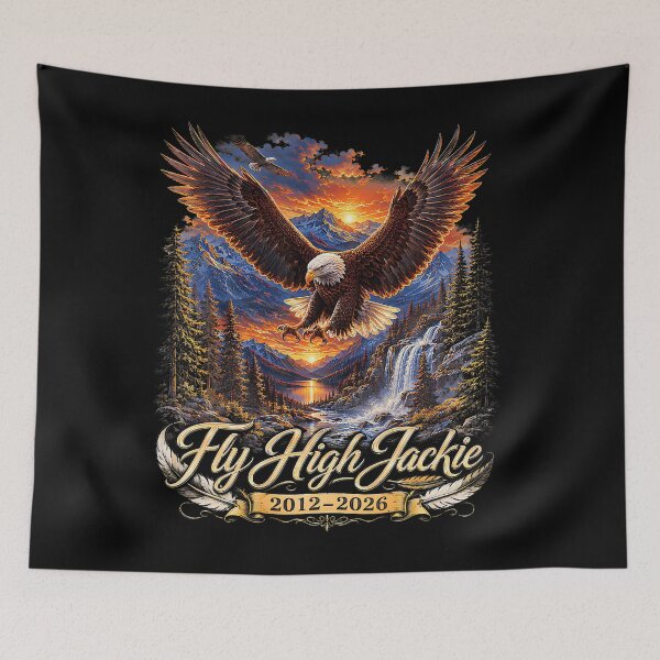 Item preview, Fly Free Jackie Bald Eagle Memorial Tribute designed and sold by DavidThe1.