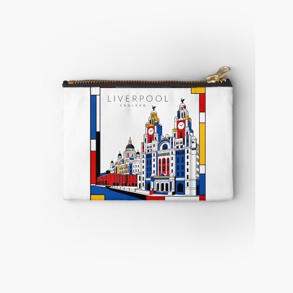 Item preview, Liverpool Mondrian style poster 3D designed and sold by CMYKStudio.
