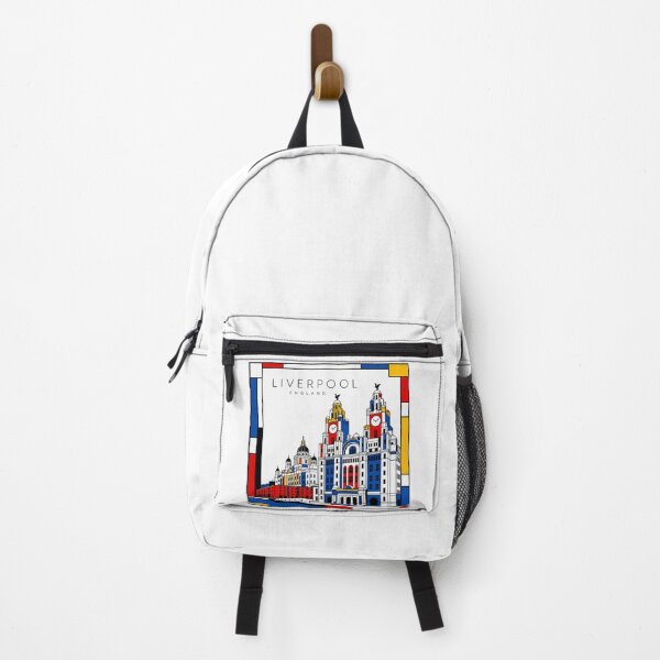Item preview, Liverpool Mondrian style poster 3D designed and sold by CMYKStudio.