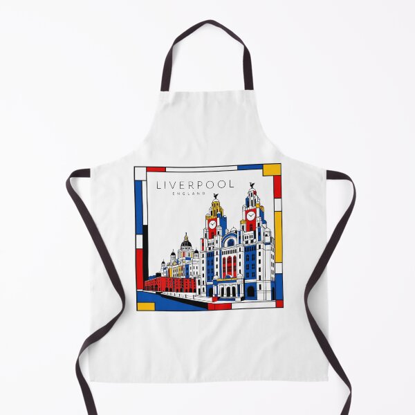 Item preview, Liverpool Mondrian style poster 3D designed and sold by CMYKStudio.