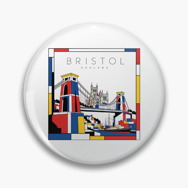 Item preview, Bristol Mondrian style poster 3D designed and sold by CMYKStudio.