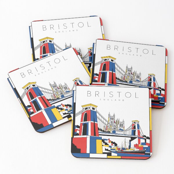 Item preview, Bristol Mondrian style poster 3D designed and sold by CMYKStudio.