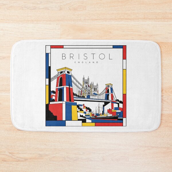 Item preview, Bristol Mondrian style poster 3D designed and sold by CMYKStudio.
