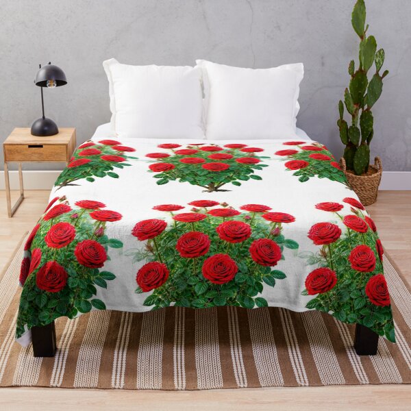 Item preview, Radiant Red Rose Bush Plant designed and sold by The Empire Of Digital Art..