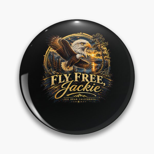 Item preview, Fly Free Jackie Big Bear Bald Eagle Memorial Tribute designed and sold by DavidThe1.