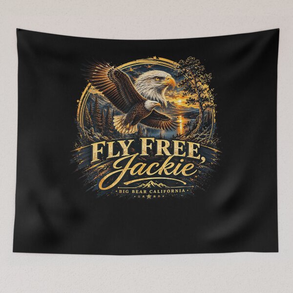 Item preview, Fly Free Jackie Big Bear Bald Eagle Memorial Tribute designed and sold by DavidThe1.
