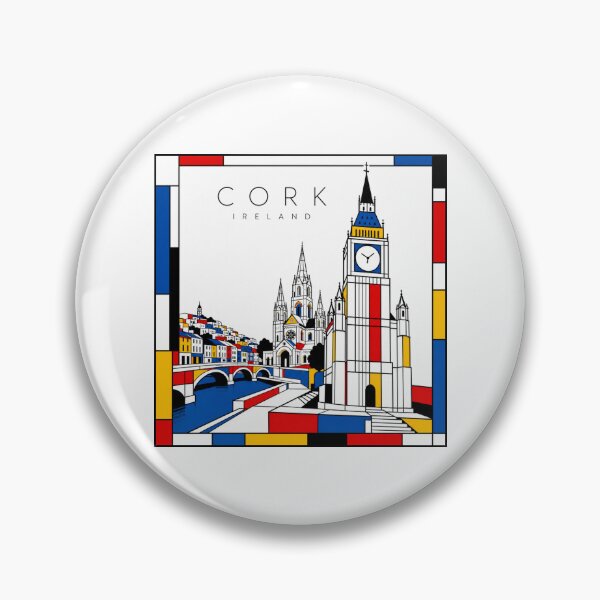Item preview, Cork Mondrian style poster 3D designed and sold by CMYKStudio.