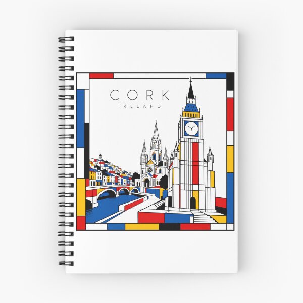 Item preview, Cork Mondrian style poster 3D designed and sold by CMYKStudio.