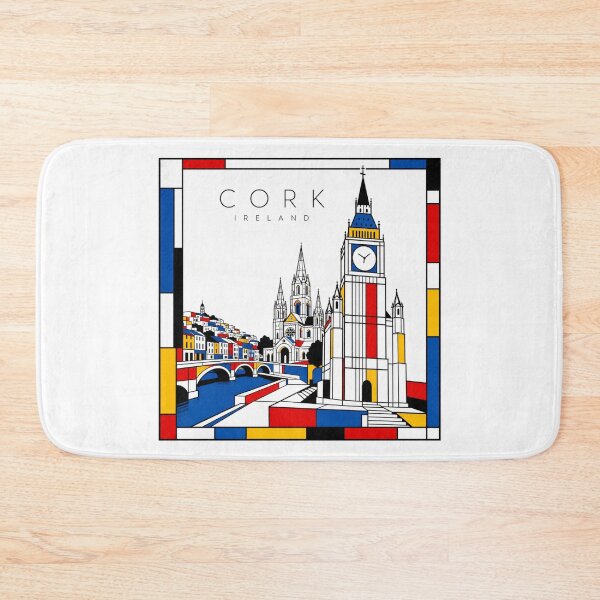 Item preview, Cork Mondrian style poster 3D designed and sold by CMYKStudio.