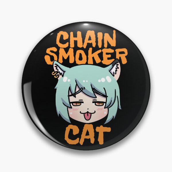 Item preview, Chainsmoker cat yani neko yaniko designed and sold by Morcawork.