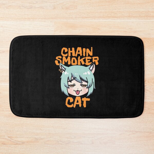Item preview, Chainsmoker cat yani neko yaniko designed and sold by Morcawork.