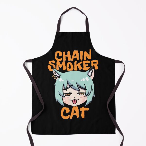 Item preview, Chainsmoker cat yani neko yaniko designed and sold by Morcawork.