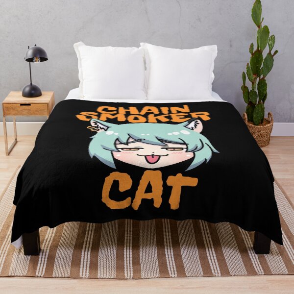 Item preview, Chainsmoker cat yani neko yaniko designed and sold by Morcawork.