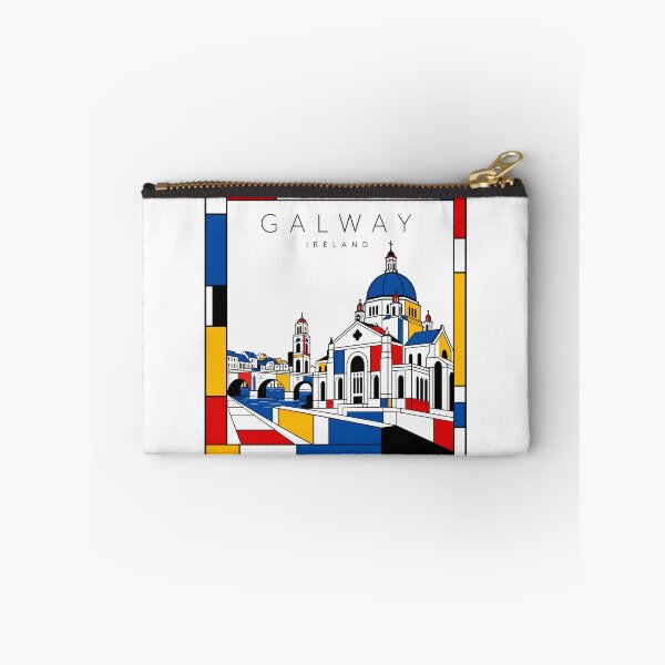 Item preview, Galway Mondrian style poster 3D designed and sold by CMYKStudio.