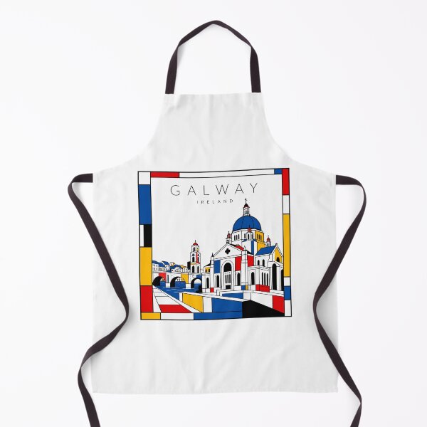 Item preview, Galway Mondrian style poster 3D designed and sold by CMYKStudio.