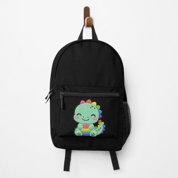 Item preview, Rainbow Dinosaur Embroidery Patch Illustration designed and sold by ColorSplash123.