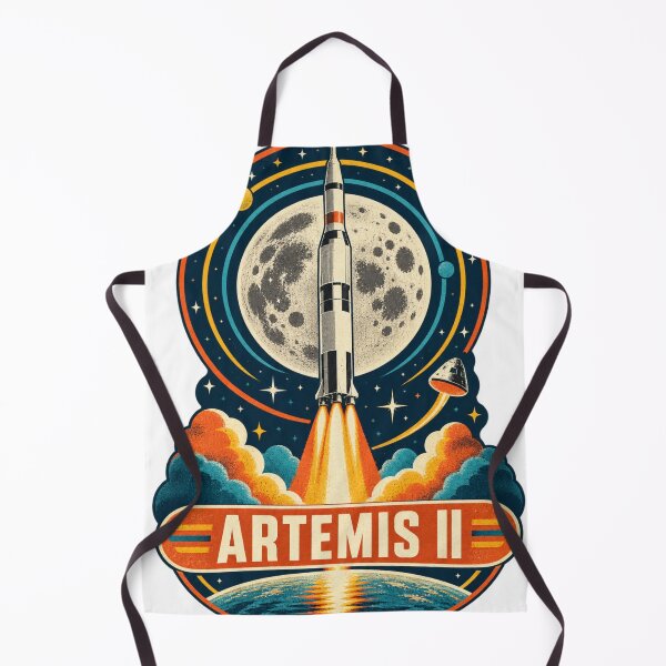 Item preview, Artemis II Vintage Space Mission Rocket Launch Sticker designed and sold by Promoffy.