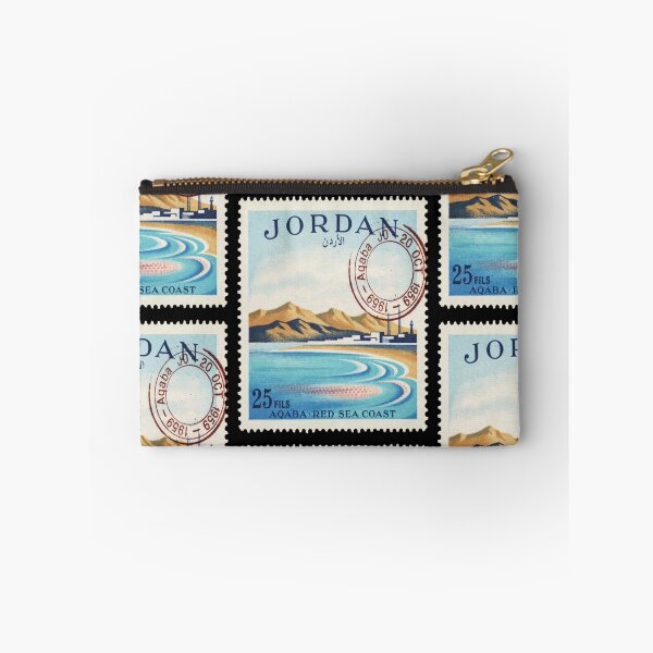 Item preview, Aqaba Jordan Red Sea Coast Gulf Mountains Stamp Sticker designed and sold by stickercuffs.