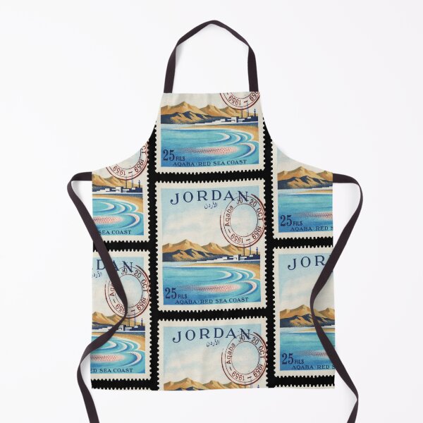 Item preview, Aqaba Jordan Red Sea Coast Gulf Mountains Stamp Sticker designed and sold by stickercuffs.