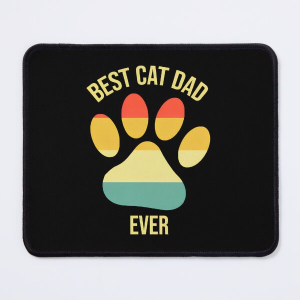 Item preview, Best Cat Dad Ever Paw Print Retro Vintage Graphic designed and sold by Dmo3HarkoArt.
