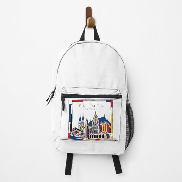 Artikelvorschau, Bremen Mondrian-Poster 3D entworfen und verkauft von CMYKStudio.