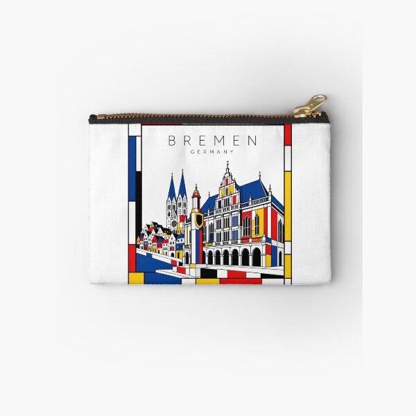 Item preview, Bremen Mondrian style poster 3D designed and sold by CMYKStudio.