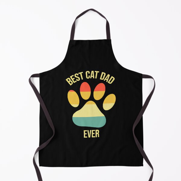 Item preview, Best Cat Dad Ever Paw Print Retro Vintage Graphic designed and sold by Dmo3HarkoArt.