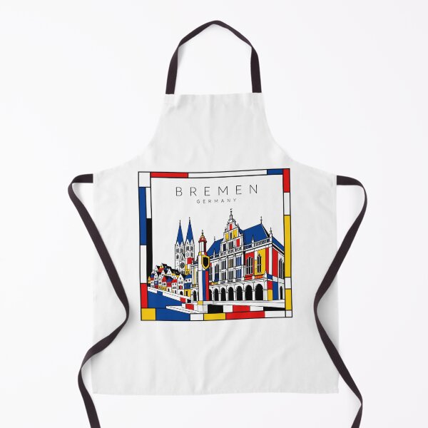 Item preview, Bremen Mondrian style poster 3D designed and sold by CMYKStudio.
