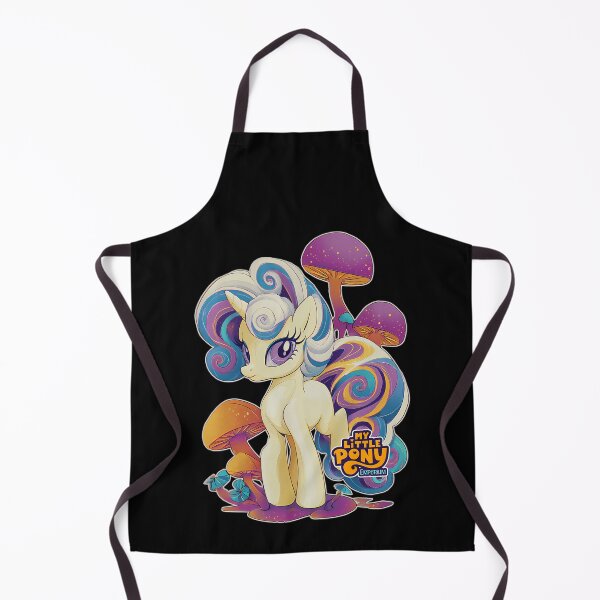 Item preview, Unicorn With Swirled Mane And Tail Standing Near Glowing Mushrooms designed and sold by STURN3R.