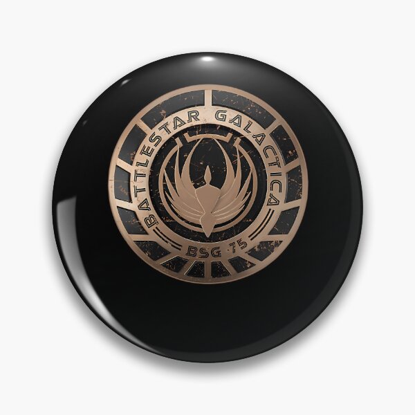 Item preview, Bronze Metallic Circular Badge With Stylized Bird Emblem And Text designed and sold by STURN3R.