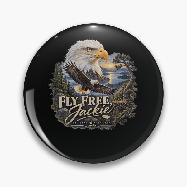 Item preview, Fly Free Jackie Big Bear Bald Eagle Tribute designed and sold by DavidThe1.