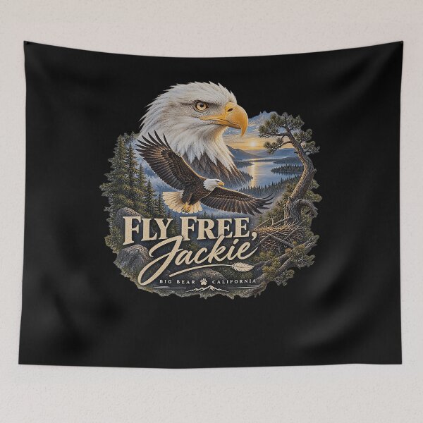 Item preview, Fly Free Jackie Big Bear Bald Eagle Tribute designed and sold by DavidThe1.