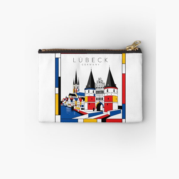 Item preview, Lubeck Mondrian style poster 3D designed and sold by CMYKStudio.
