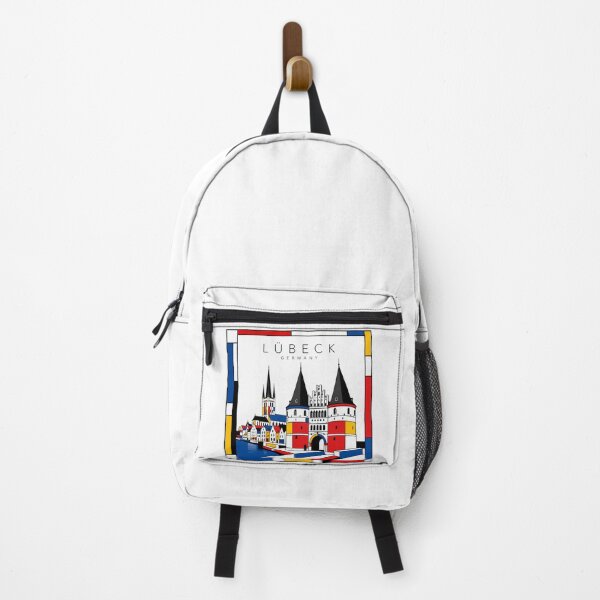 Item preview, Lubeck Mondrian style poster 3D designed and sold by CMYKStudio.