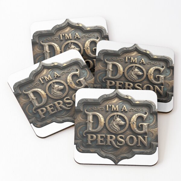 Item preview, Bold Colorful I'M A DOG PERSON Text Design designed and sold by dazzlemakers.