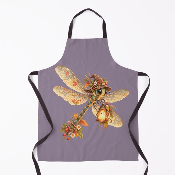 Item preview, Cottagecore Lantern Dragonfly Watercolor Art – Whimsical Halloween Print designed and sold by MagicMakerPh.