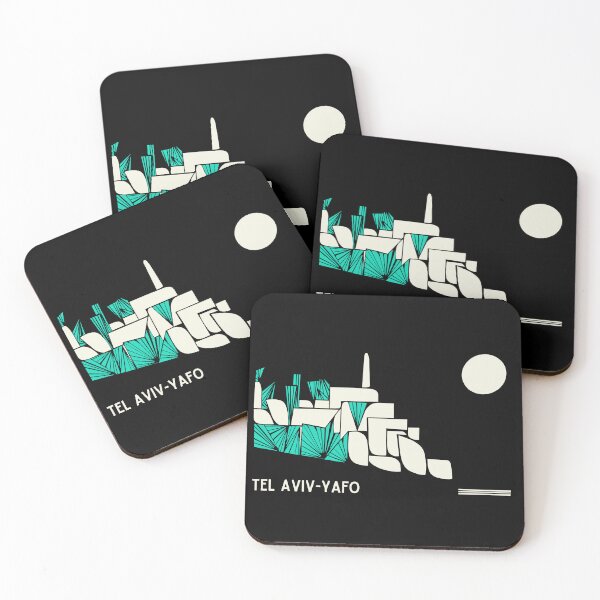 Item preview, Rosh HaShana Gifts - Postcard from Yafo Night Full Moon  designed and sold by French Papyrus Studio.