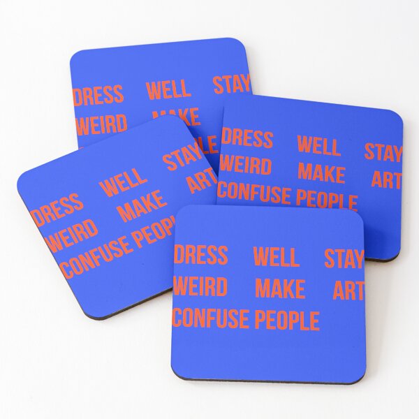 Item preview, Dress Well Stay Weird Make Art Confuse People Typography Design designed and sold by Creations by lyne.