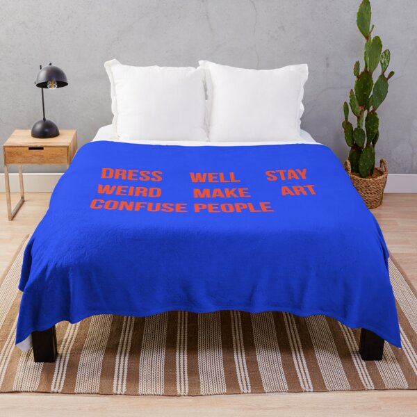 Item preview, Dress Well Stay Weird Make Art Confuse People Typography Design designed and sold by Creations by lyne.
