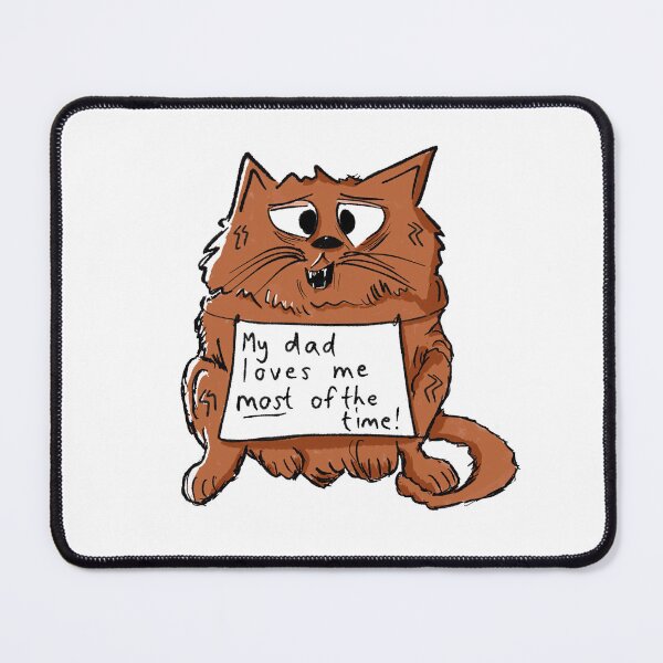 Item preview, Funny ginger cat cartoon with caption designed and sold by KPlayerAdhder.