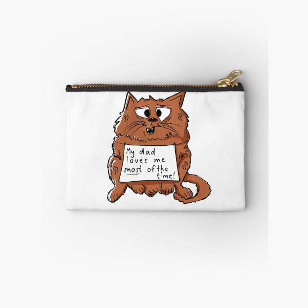 Item preview, Funny ginger cat cartoon with caption designed and sold by KPlayerAdhder.