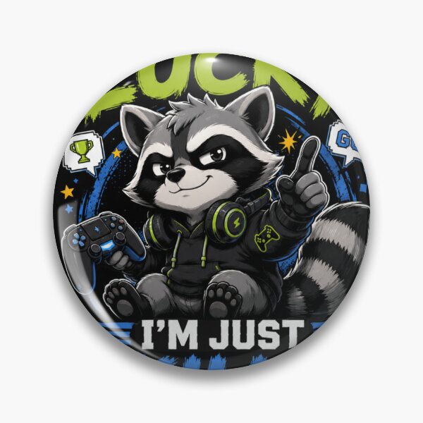 Item preview, I’m Not Lucky I’m Just Skilled Raccoon Gamer T-Shirt – Funny Gaming Graphic Tee designed and sold by Artimax-Studio.