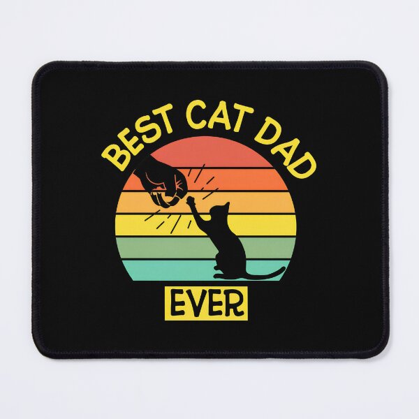 Item preview, Best Cat Dad Ever Retro Sunset Feline Father designed and sold by Dmo3HarkoArt.