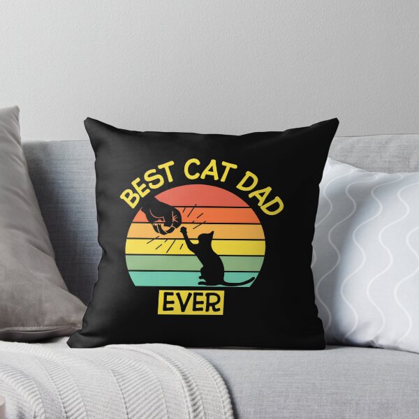 Item preview, Best Cat Dad Ever Retro Sunset Feline Father designed and sold by Dmo3HarkoArt.