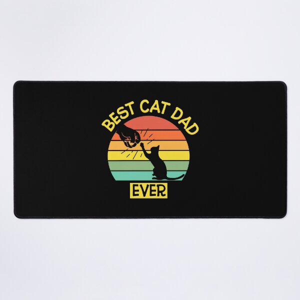 Item preview, Best Cat Dad Ever Retro Sunset Feline Father designed and sold by Dmo3HarkoArt.