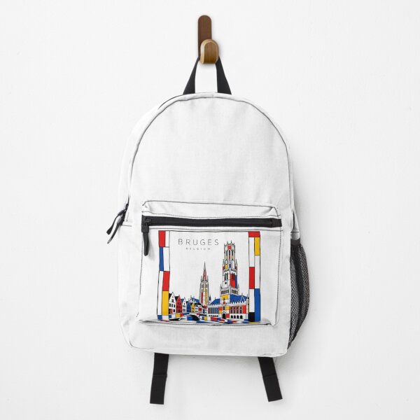 Item preview, Bruges Mondrian style poster 3D designed and sold by CMYKStudio.