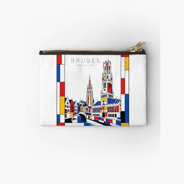 Item preview, Bruges Mondrian style poster 3D designed and sold by CMYKStudio.