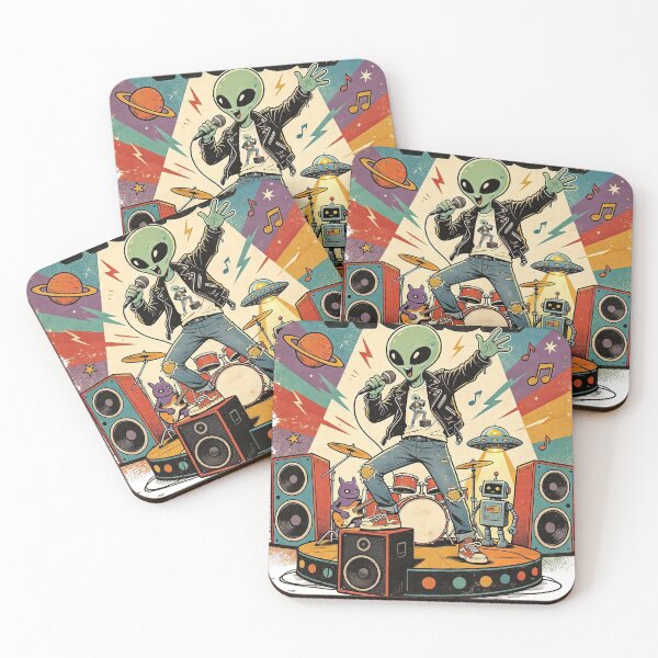 Item preview, Cosmic Noise Alien Singer Rock Concert  designed and sold by NatalieJeans.